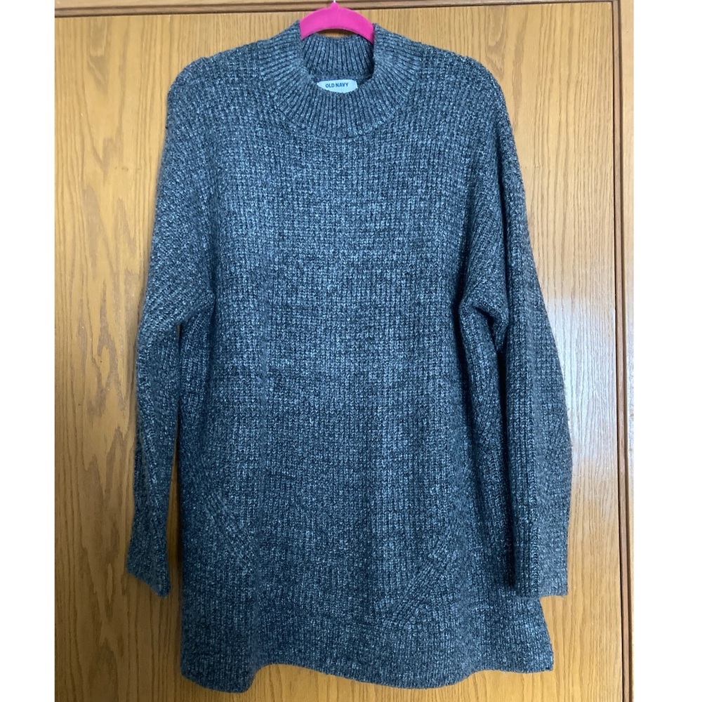 Mock Neck Tunic Sweater